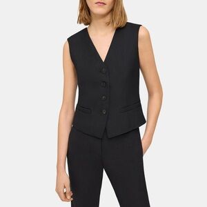 Theory Black Sleeveless Vest
